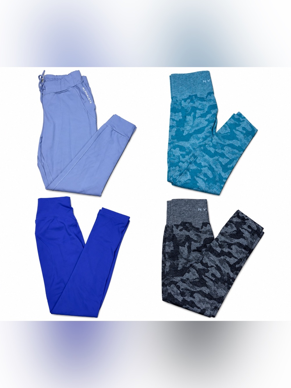 (2) Alphalete Leggings/ (2) NVGTN Leggings Bundle- All size Medium